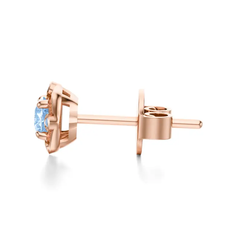 Kolczyki z topazem różowe złoto AJK_026 Kolczyki z topazem różowe złoto AJK_026